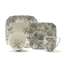 Load image into Gallery viewer, Adelaide Grey 16 Piece Dinnerware Set Square
