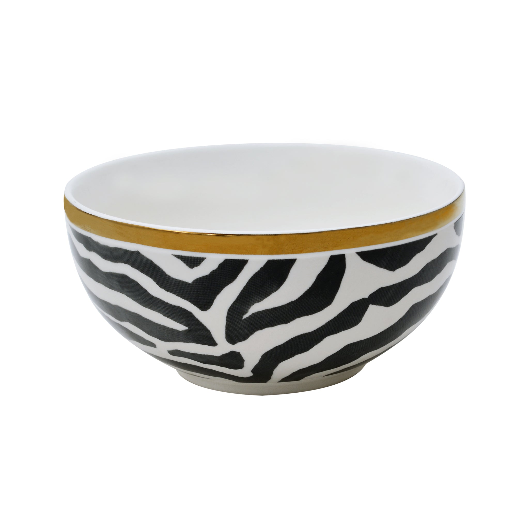 Serengeti Zebra with Electroplated Gold 16 Piece Dinnerware Set ...